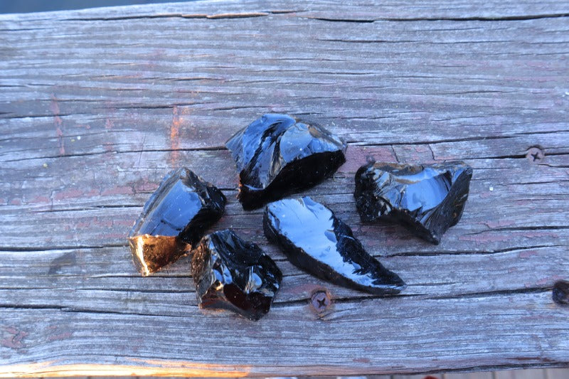 Rough Mexico Black Obsidian